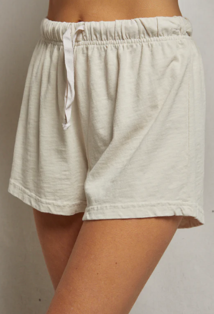 perfectwhitetee Shorts Joel Japanese Jersey Layla Short, Sugar Soho-Boutique