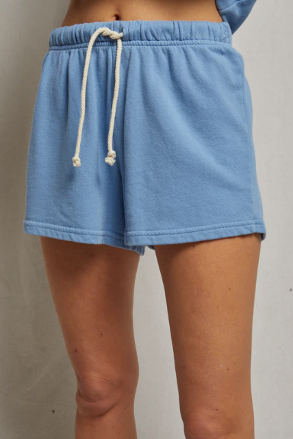 perfectwhitetee Shorts Layla French Terry Sweat Shorts, Carolina Blue Soho-Boutique