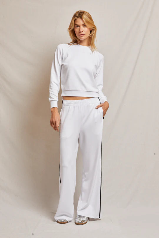Nadia Wide Leg Pants, White – Soho Boutique