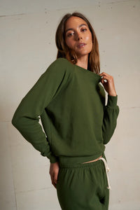perfectwhitetee Sweatshirt Alexi Sweatshirt, Fern Green Soho-Boutique