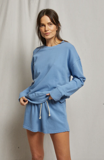 perfectwhitetee Sweatshirt Tyler French Terry Pullover Sweatshirt, Carolina Blue Soho-Boutique