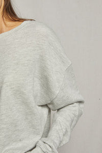 perfectwhitetee Sweatshirt Tyler Sweatshirt, Heather Grey Soho-Boutique
