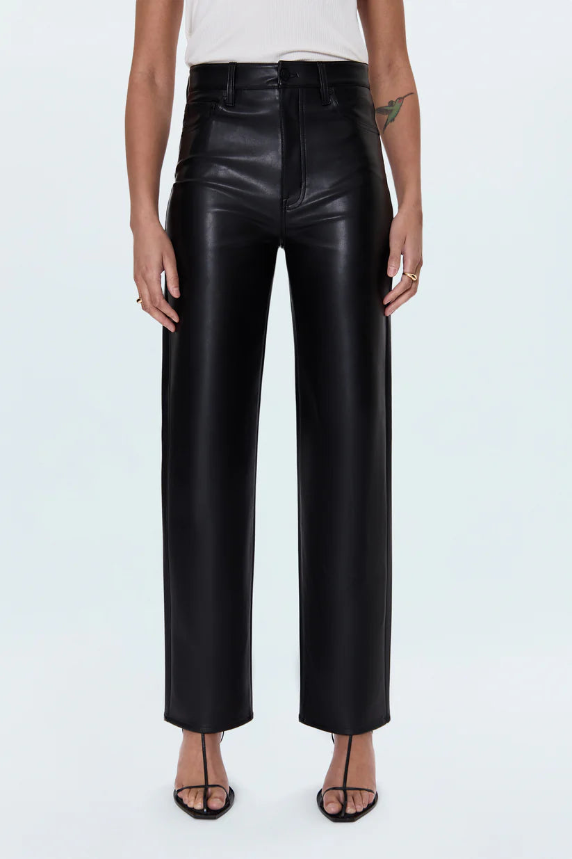 Pistola Pants Cassie High Rise Straight Pant, Onyx Soho-Boutique