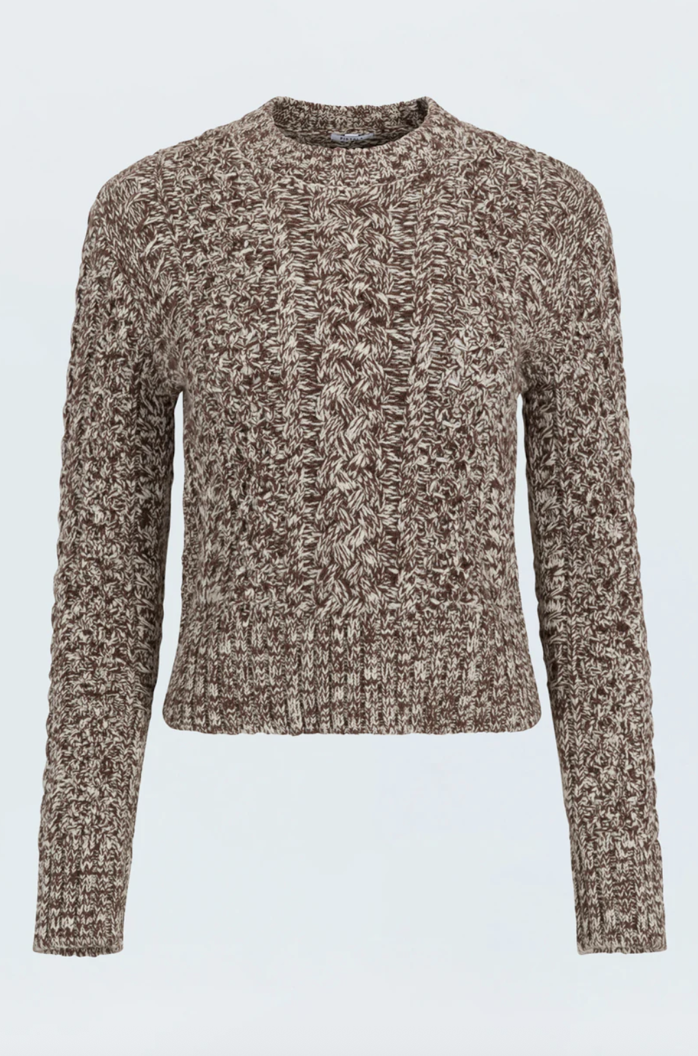 Pistola Sweater Quinn Shrunken Fisherman Sweater, Chocolate Marl Soho-Boutique