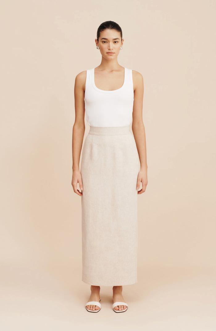 POSSE Skirt Emma Pencil Skirt, Natural Soho-Boutique