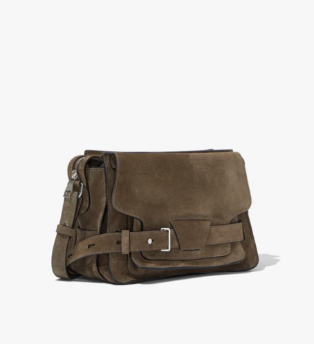 Proenza Schouler Bag Beacon Saddle Bag Suede, Teak Soho-Boutique
