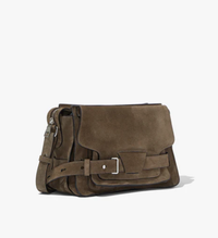 Proenza Schouler Bag Beacon Saddle Bag Suede, Teak Soho-Boutique