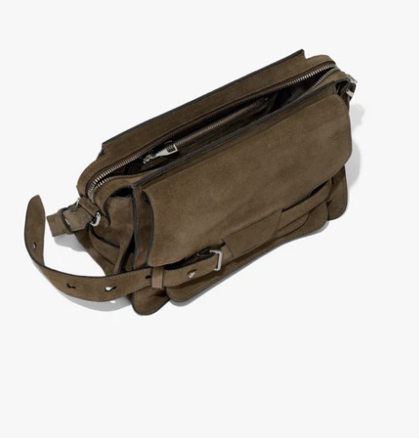Proenza Schouler Bag Beacon Saddle Bag Suede, Teak Soho-Boutique