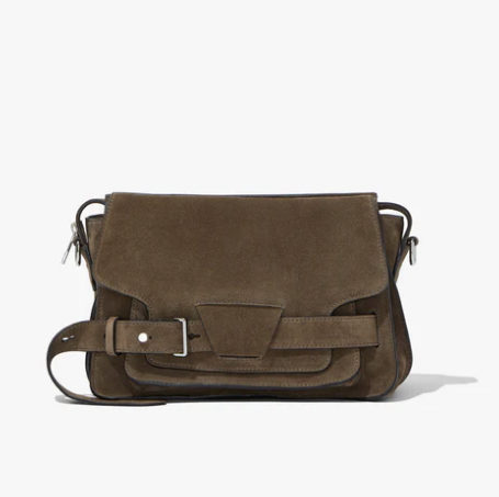 Proenza Schouler Bag Beacon Saddle Bag Suede, Teak Soho-Boutique