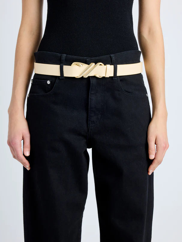 Proenza Schouler Belt Monogram Belt Shiny, Birch Soho-Boutique