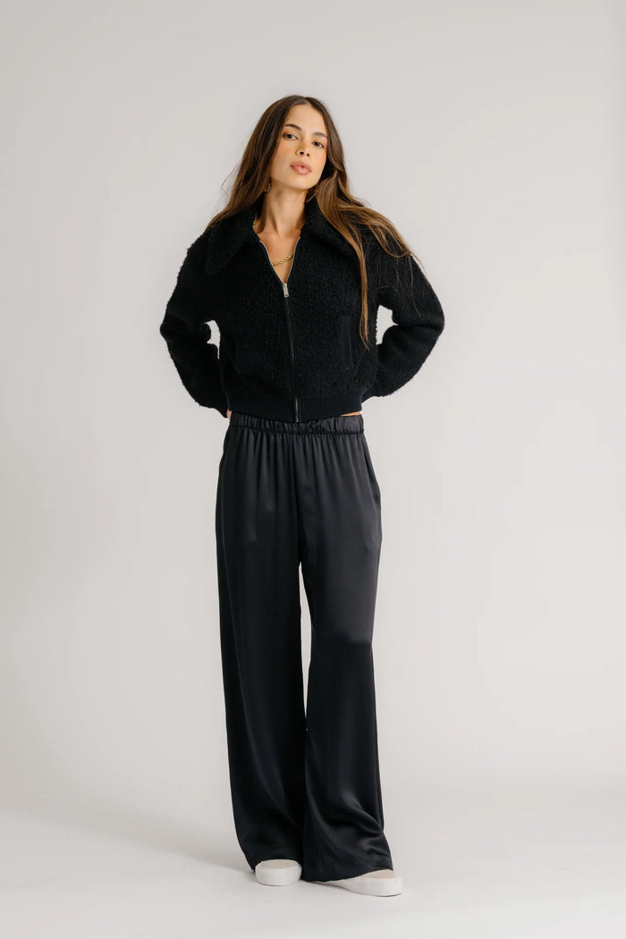 SABLYN Pant Brynn Silk Pant, Black Soho-Boutique