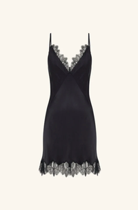 SHONA JOY Dress Maisie Lace Slip Mini Dress, Black Soho-Boutique