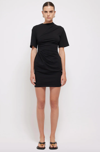 SIMKHAI Dress Zeus T-Shirt Dress, Black Soho-Boutique