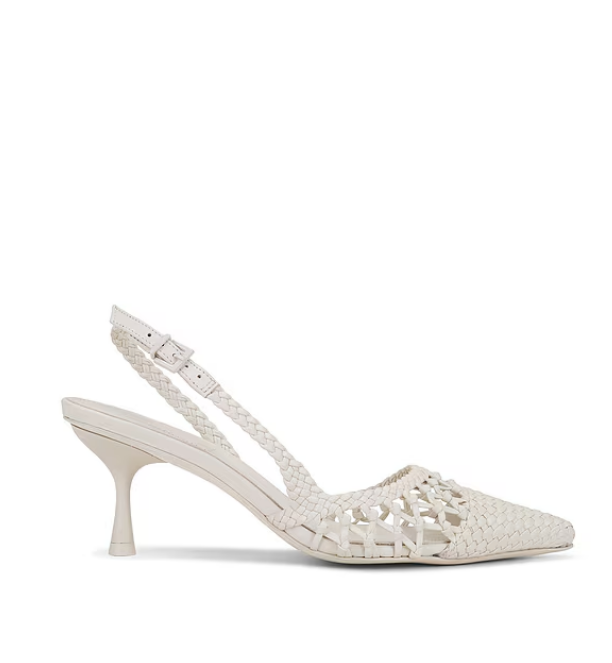 SIMKHAI Shoe Dylan Slingback, Ivory Soho-Boutique