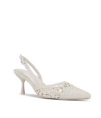 SIMKHAI Shoe Dylan Slingback, Ivory Soho-Boutique