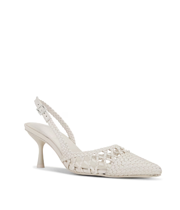 SIMKHAI Shoe Dylan Slingback, Ivory Soho-Boutique