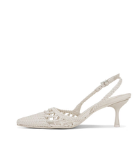 SIMKHAI Shoe Dylan Slingback, Ivory Soho-Boutique