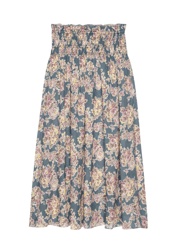 The Great Skirt The Canary Skirt, Indigo Floral Soho-Boutique