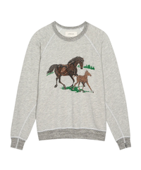 The Great Sweatshirt The College Sweatshirt, Running Horses Soho-Boutique