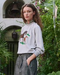 The Great Sweatshirt The College Sweatshirt, Running Horses Soho-Boutique