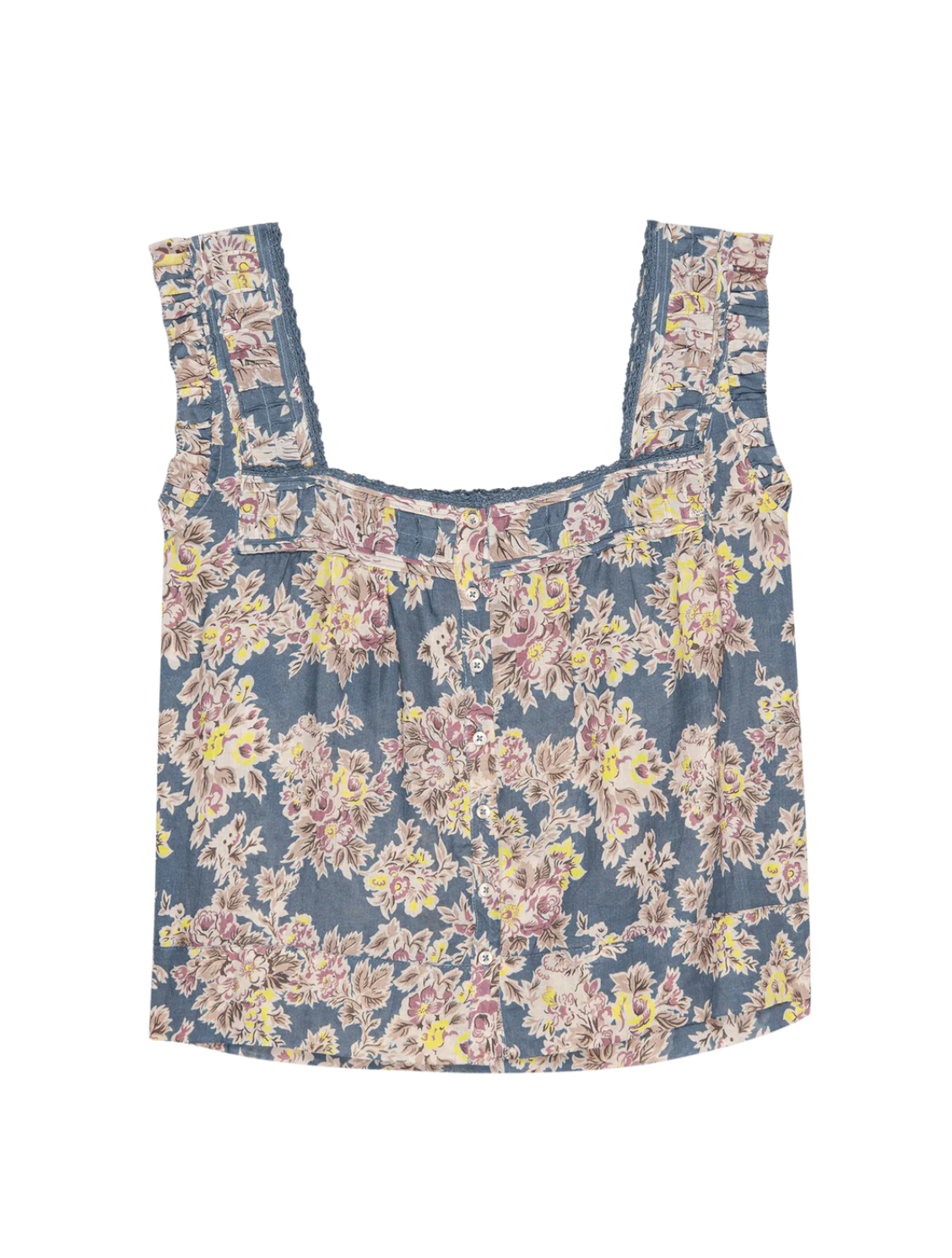 The Great Tank The Victorian Pleat Tank, Indigo Soho-Boutique