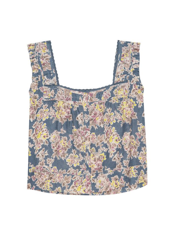 The Great Tank The Victorian Pleat Tank, Indigo Soho-Boutique