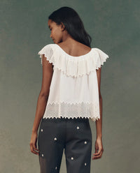The Great Top The Westport Top, White Honeycomb Eyelet Soho-Boutique