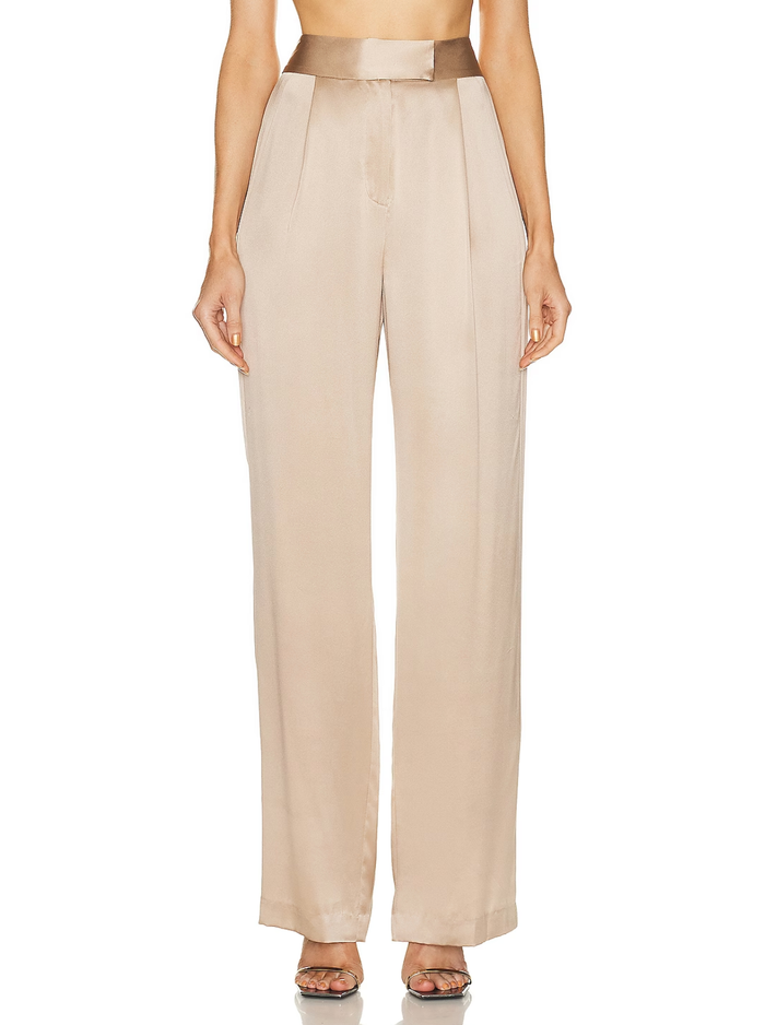 THE SEI Pant Wide Leg Trouser, Champage Soho-Boutique