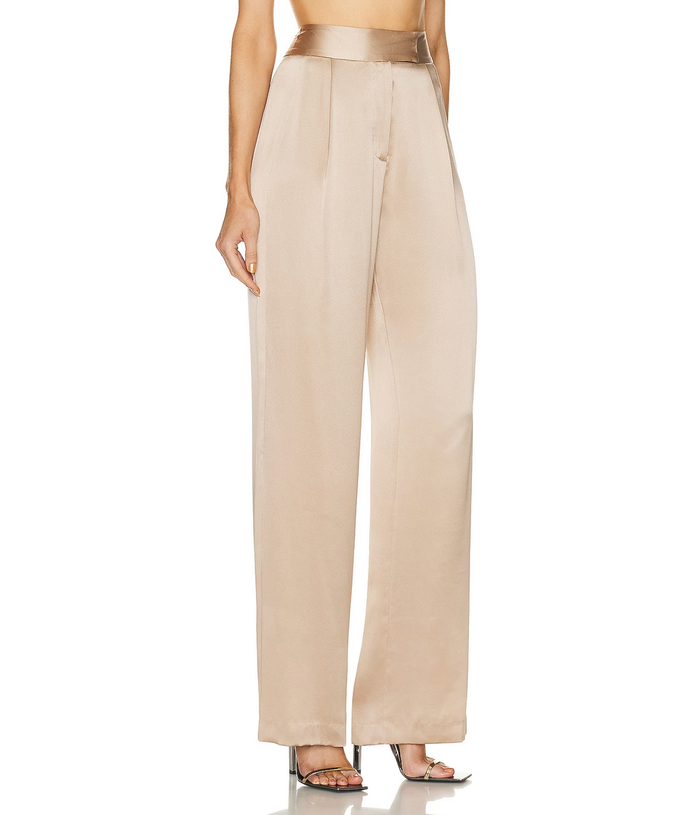 THE SEI Pant Wide Leg Trouser, Champage Soho-Boutique