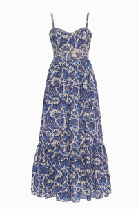 Ulla Johnson Dress Nadine Cami Midi Dress, Ocean Soho-Boutique