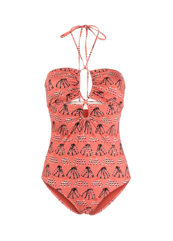 Ulla Johnson Swim Minorca Maillot, Rosa Soho-Boutique