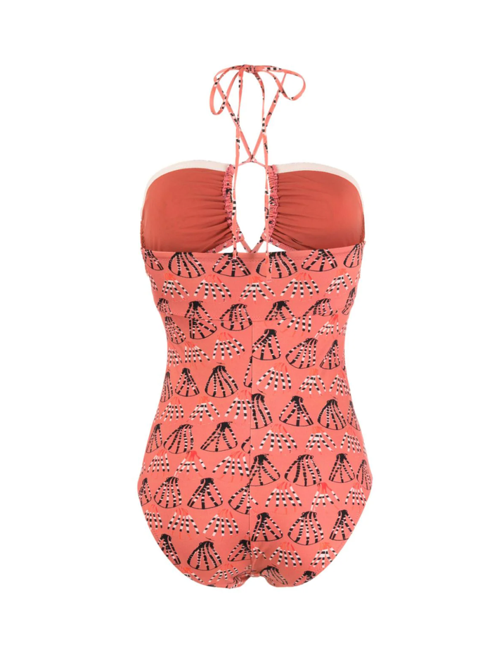 Ulla Johnson Swim Minorca Maillot, Rosa Soho-Boutique