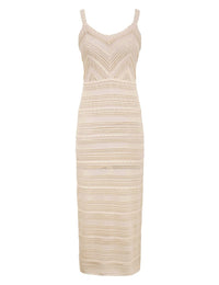 Zimmermann Dress Lucky Lace Knit Dress, Cream Soho-Boutique