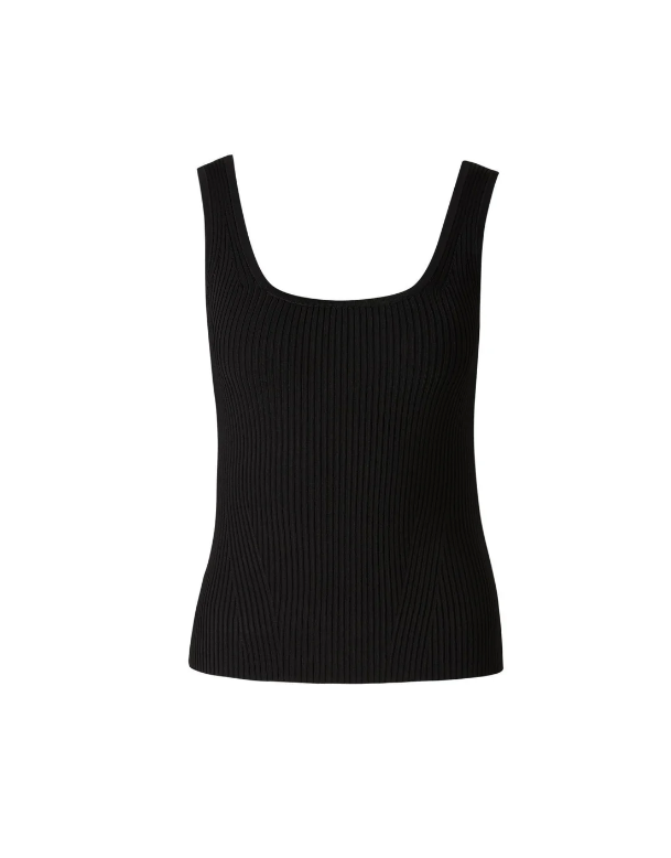 Zimmermann Tank Scoop Neck Tank, Black Soho-Boutique