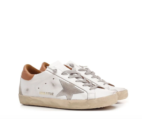 Golden Goose Deluxe Brand Sneakers Super Star White Light Brown Soho-Boutique