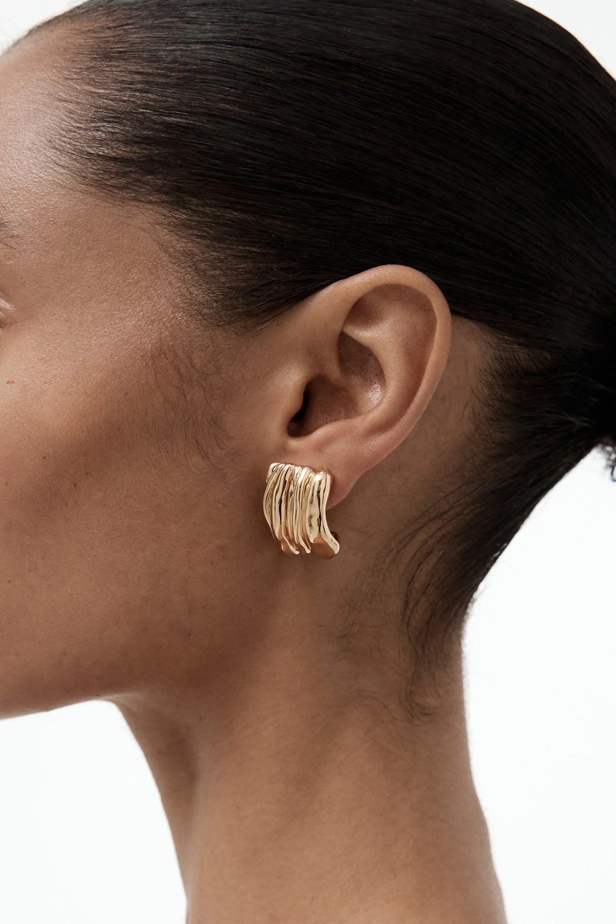 Vertigo Earrings, Gold