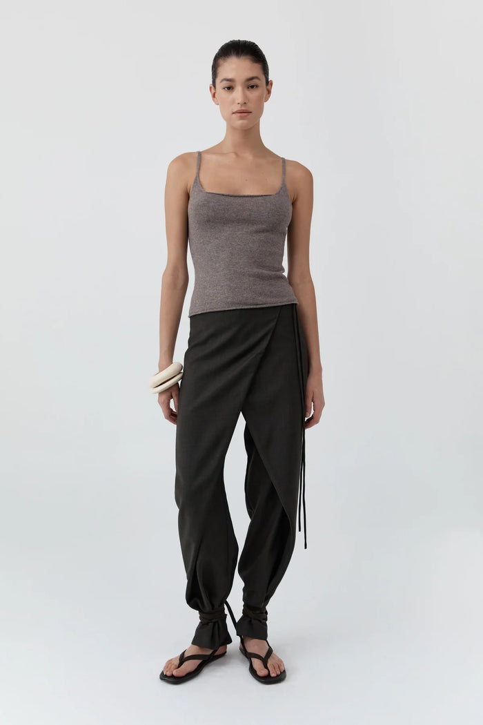 Merino Wool Slim Tank, Vapor