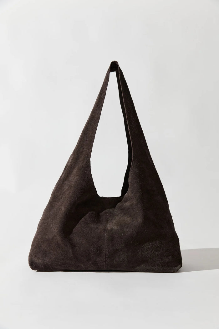 Suede Soft Bag, Coffee