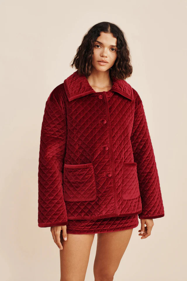 Marley Jacket, Deep Red