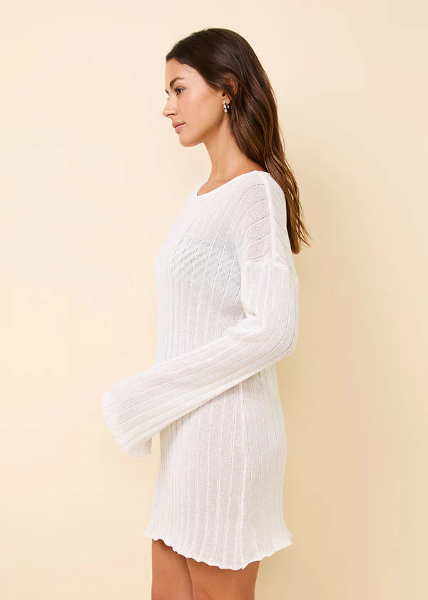 Nicki Ribbed Knit Dress, Brule