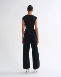 Low Curve Crop Jean, Crushed