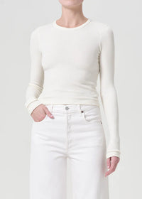 Alma Crew Neck, Oatmilk