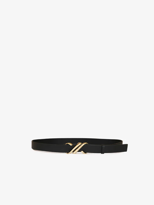 Monogram Belt Shiny, Black