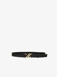 Monogram Belt Shiny, Black