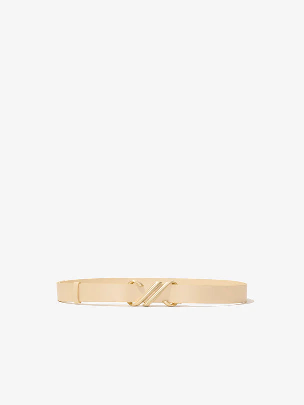 Monogram Belt Shiny, Birch