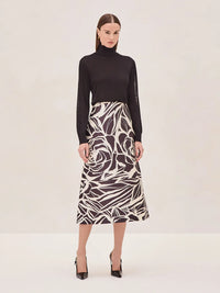 Patel Skirt, Black Petal