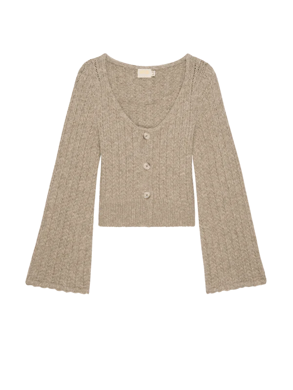 Berenice Cardigan, Oatmeal Heather