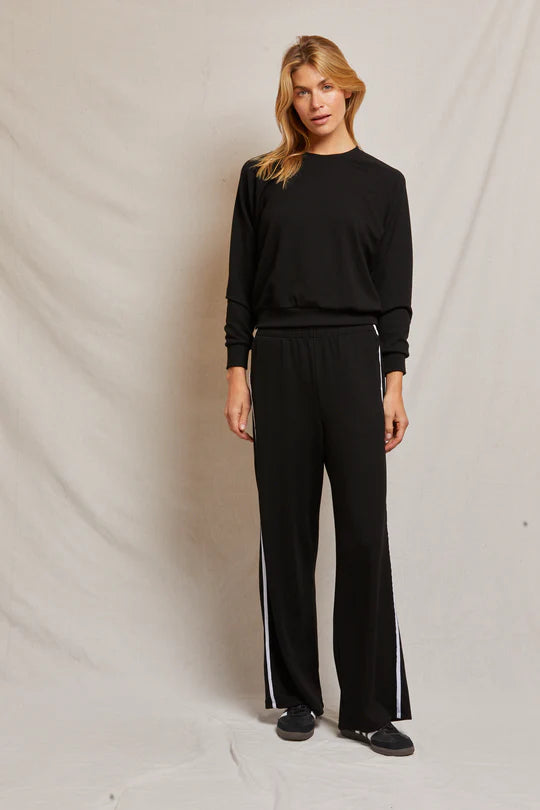 Nadia Wide Leg Pants, True Black