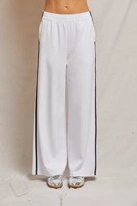 Nadia Wide Leg Pants, White