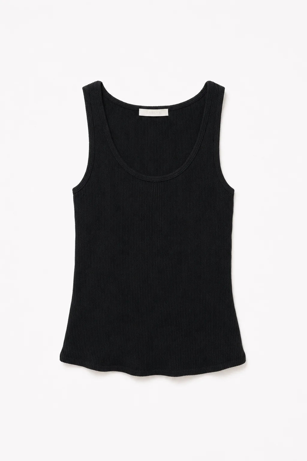 Coco Scoop Neck Tank, Black